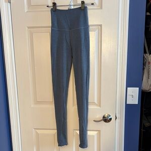 Beyond Yoga x Pure Barre Blue High-Waisted Leggings